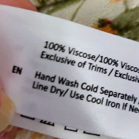 Band of Gypsies Boho Cream Floral Empire Waist Flutter Sleeves Flowy Mini Dress - Picture 13 of 13